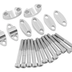 BikeMaster Handlebar Risers -MotoFix Store bike master handlebar risers silver