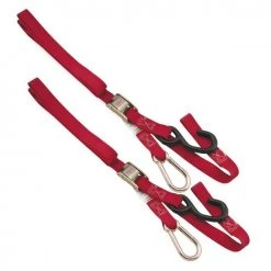 BikeMaster Integrated Soft Hook With Carabiner Tie Downs -MotoFix Store bike master integrated soft hook with carabiner tie downs 1