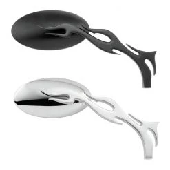 BikeMaster Old School Flame Mirrors -MotoFix Store bike master old school flame mirrors