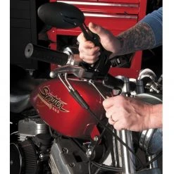 BikeMaster Old School Flame Mirrors -MotoFix Store bike master old school flame mirrors black 1