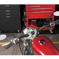 BikeMaster Old School Flame Mirrors -MotoFix Store bike master old school flame mirrors black 3