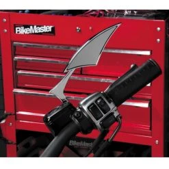 BikeMaster Sickle Mirrors 10 BikeMaster Sickle Mirrors -MotoFix Store bike master sickle mirrors chrome 1