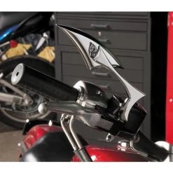 BikeMaster Sickle Mirrors 11 BikeMaster Sickle Mirrors -MotoFix Store bike master sickle mirrors chrome 2