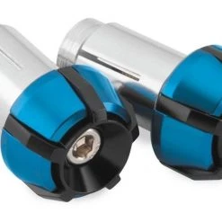 BikeMaster Two-Piece Anti-Vibration Bar Ends -MotoFix Store bike master two piece anti vibration bar ends blue black