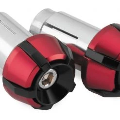 BikeMaster Two-Piece Anti-Vibration Bar Ends -MotoFix Store bike master two piece anti vibration bar ends red black