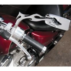 BikeMaster Wideview Flame Mirrors -MotoFix Store bike master wideview flame mirrors chrome 2