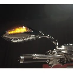 BikeMaster Mirrors With LED Turn Signals -MotoFix Store bikemaster mirror set with led turn signals